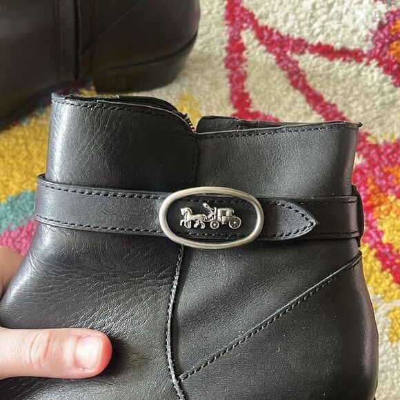 COACH DYLAN BOOTIES SHOES SIZE 9.5 - Picture 7 of 13
